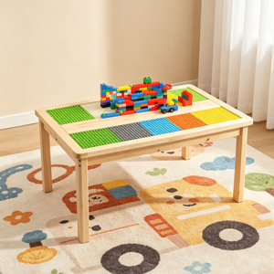 Table d'activités en bois Montessori pour enfants avec chaise pour tout-petits - Design moderne, écologique, pour chambre et école - Product Image 4