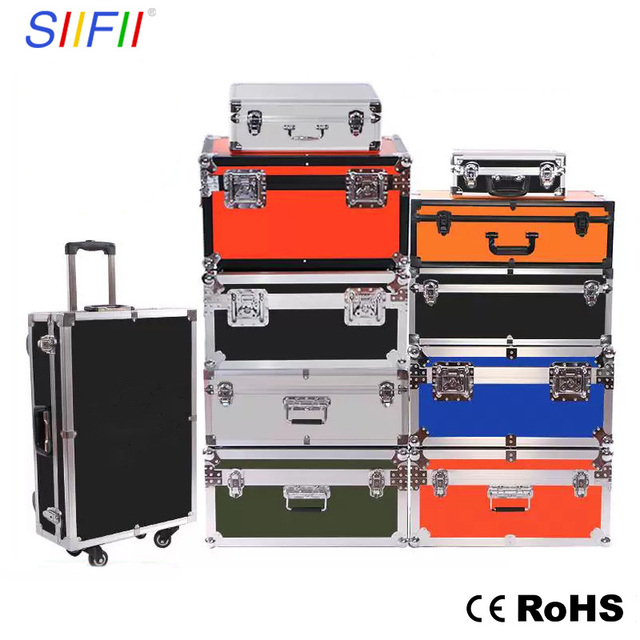 Heavy Duty Flight Case Custom Road Case for Stage Lighting Equipment Shockproof Waterproof Aluminum Frame EVA Foam Protection