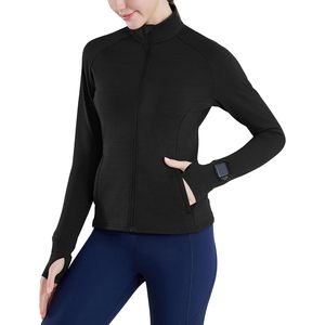 Chaqueta Deportiva Ligera para Mujer FOXA, con Cierre Completo, Cuello Alto y Orificios para Reloj de Pulsera, para Correr, Entrenamiento, Verano - Product Image 1