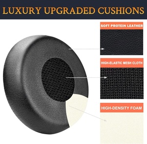 Almohadillas de repuesto de cuero proteico de alta calidad para Jabra <span class=keywords><strong>Evolve</strong></span> <span class=keywords><strong>75</strong></span> <span class=keywords><strong>75</strong></span> + / <span class=keywords><strong>75</strong></span> UC / 75MS con espuma de memoria suave - Product Image 4