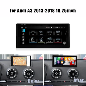 Autoradio multimédia stéréo GPS Android 13 10,25 pouces 2 Go + 32 Go pour <span class=keywords><strong>Audi</strong></span> A3 2013-2018 avec <span class=keywords><strong>Carplay</strong></span> intégré - Product Image 5