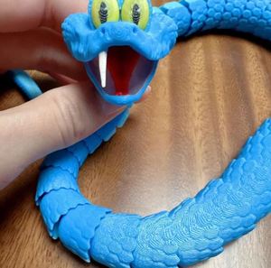 Divertido Juguete de Serpiente de Plástico Impreso en 3D con Articulaciones Móviles, Modelo Animal Realista Hecho en la Provincia de Zhejiang, Regalo para Niños - Product Image 1