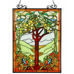 Vidrio Tiffany con Diseño de Árbol de Manzana Personalizado para Puerta, Ventana y Pared Divisoria, Iluminación - Product Image 3