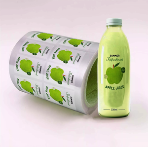 Dính Stickers tùy chỉnh trong suốt PP Chất liệu không thấm nước in nhãn cuộn cho chai nước - Product Image 5