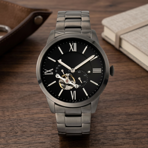 Montre mécanique automatique de luxe Benyar 5212 pour homme, cadran squelette étoilé givré, réserve de marche, aiguilles lumineuses, 24 mm, étanche 3 ATM - Product Image 3