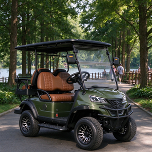 Voiturette de golf électrique 4 places à suspension indépendante pour visites touristiques et zones panoramiques - Product Image 1
