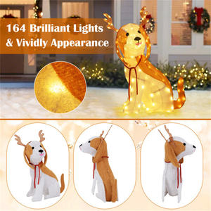 Decoración Navideña para Perros con Luces LED de 43.5 Pulgadas, Decoración Festiva Personalizada - Product Image 5