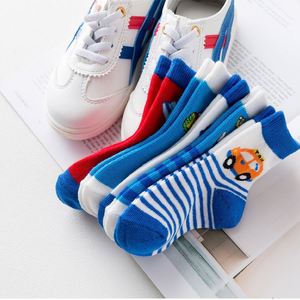 Chaussettes en coton doux pour bébés garçons, bébé, mignon dessin animé voiture avion chaussettes de Sport à la mode <span class=keywords><strong>cadeau</strong></span> d'automne et d'hiver - Product Image 3