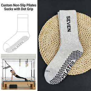 Chaussettes de Pilates, chaussettes personnalisées pour <span class=keywords><strong>salle</strong></span> de sport et yoga - Product Image 1