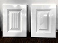 Profils en MDF recouverts de PVC à effet marbre brillant pour les portes, grain de bois, film PVC pour meubles