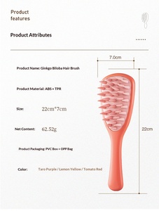 Nuevo Diseño de Cepillo de Pelo de Silicona con Mango Largo, Peine de Masaje <span class=keywords><strong>para</strong></span> <span class=keywords><strong>el</strong></span> Cuero Cabelludo, Cepillos Desenredantes <span class=keywords><strong>para</strong></span> <span class=keywords><strong>el</strong></span> Cabello con Logotipo Personalizado - Product Image 5