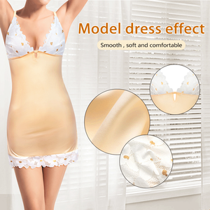 Camisón de satén floral sin mangas para mujer, largo hasta la rodilla, elegante y ajustado, nueva tendencia OEM con bajo MOQ - Product Image 5