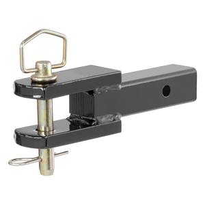 45821 Black Power Coat <span class=keywords><strong>Chape</strong></span> Pin Hitch Ball Mount Convient au récepteur de 2 pouces 6,000 lbs Trou de 1 pouce Nouvelles remorques en acier d'occasion - Product Image 1