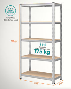 Estantería de Acero Resistente sin Pernos, Estante de Almacenamiento para Almacén, <span class=keywords><strong>Garaje</strong></span>, Taller, Fábrica - Product Image 2