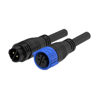 Connecteur Électrique Industriel de Haute Qualité, Étanche IP67, Ignifuge 94-V0, à Verrouillage par Poussée, pour Équipement d'Automatisation Industrielle, avec Certification TUV