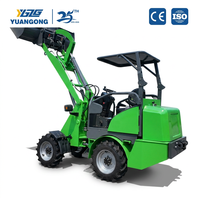 Mini-chargeur électrique premium YGZG Elite M100E à carrosserie étroite de 1040 mm, capacité de charge de 1000 kg, levage de 2200 mm, idéal pour les propriétés de luxe, les vignobles et les jardins.