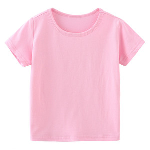 T-shirts unis pour enfants TS163, hauts pour garçons, filles, bébés, tout-petits, vêtements en coton de couleur unie, blanc, noir, t-shirt uni pour enfants - Product Image 6