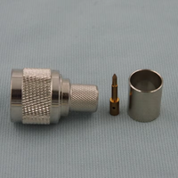 Conector Coaxial Macho a Prueba de Agua Tipo N de 50 ohmios para Cable LMR400