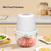 Hachoir à viande électrique sans fil rechargeable par USB, 400 ml, ail, légumes, viande, cuisine, hachoir à ail portable, mini robot culinaire