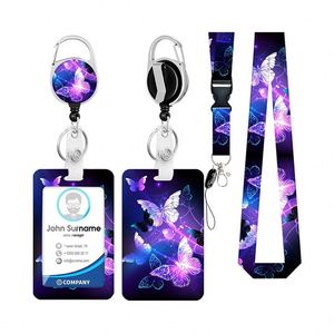 Latest Style Custom ID Card Holder <b>Lanyard</b> Offset Hook Premium <b>Polyester</b> Material for Company Events Promotional Giveaways - Product Image 1
