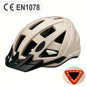 <span class=keywords><strong>Casco</strong></span> <span class=keywords><strong>de</strong></span> Ciclismo Urbano con <span class=keywords><strong>Luz</strong></span> Trasera LED Integrada, Certificado CE EN 1078, Resistente a Impactos - Product Image 3