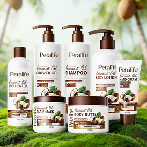 Ensemble de soins du visage anti-âge et éclaircissant à <span class=keywords><strong>l</strong></span>'huile de coco 100% naturelle et à la vitamine C, sérum <span class=keywords><strong>pour</strong></span> <span class=keywords><strong>le</strong></span> visage <span class=keywords><strong>pour</strong></span> tous les types de peau, kit de soins du <span class=keywords><strong>corps</strong></span> - Product Image 1