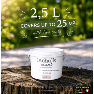 18 MARSHMALLOW 25 lt LaChalk the evolution of <b>chalk</b> paint Where <b>chalk</b> meets resin: Hybrid <b>Chalk</b> Resin Paint made in Italy - Product Image 2