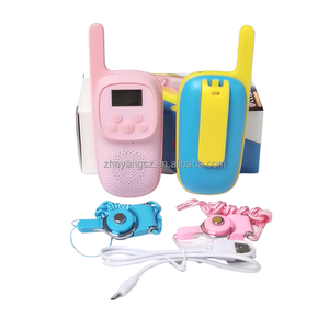 Intercomunicador con linterna <span class=keywords><strong>MP3</strong></span> para niños y niñas, <span class=keywords><strong>walkie</strong></span> <span class=keywords><strong>talkie</strong></span> de 3KM, antifugas, 400mAh, novedad - Product Image 2