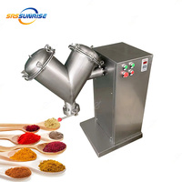 Mélangeur vertical automatique électrique en acier inoxydable de type V pour aliments secs, légumes, herbes, épices et poudres