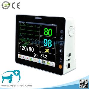 YSPM400V Ysenmed Monitor tekanan darah dokter hewan Monitor tanda <span class=keywords><strong>Vital</strong></span> dokter hewan Monitor hewan Multiparameter Monitor portabel - Product Image 5