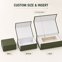 Boîte cadeau en papier kraft rigide pliable personnalisée avec design luxueux pliable, logo et insert