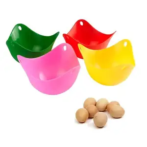BPA Free Silicone Egg Boiler Poaching Pod, Egg Poacher Cups Stander Egg Cooker