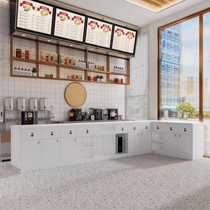 Caffetteria, bancone bar, negozio di tè al latte, negozio di abbigliamento, cassiere d'angolo, Reception aziendale, Reception, personalizzazione - Product Image 3