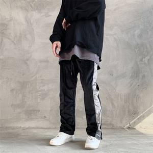 QYOURE Custom uomo grande <span class=keywords><strong>velluto</strong></span> <span class=keywords><strong>pantaloni</strong></span> tuta uomo in <span class=keywords><strong>velluto</strong></span> <span class=keywords><strong>pantaloni</strong></span> - Product Image 5
