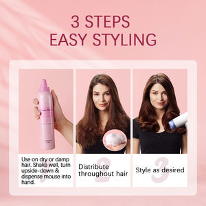 FEELING 5.2 <span class=keywords><strong>cheveux</strong></span> légers rebond vitamine B5 brillant Air corps boucles vagues <span class=keywords><strong>cheveux</strong></span> <span class=keywords><strong>Mousse</strong></span> pour vague <span class=keywords><strong>cheveux</strong></span> bouclés - Product Image 3