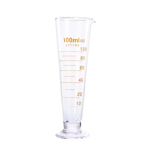 Lab <b>Glass</b> Conical <b>Measuring</b> Cup 25mL 50mL 100mL 250mL 500mL Graduated Cylinder For Laboratory Use - Product Image 2