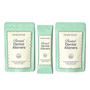 Hoge kwaliteit orthodontische aligners platte ziplock zakken, driezijdig geseald. - Product Image 1