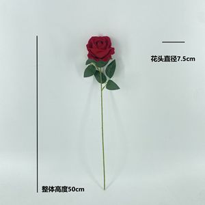 Roses artificielles décoratives, haute simulation, fleurs de mariage, décoration murale, toile de fond pour la photographie - Product Image 2