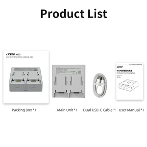 Cargador Inteligente LKTOP NC016 Neo de 65W, Centro de Carga Rápida para Baterías DJI Neo con Modos Duales y Banco de Energía - Product Image 6