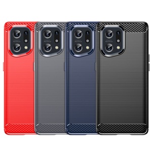 เคสสำหรับ Oppo Find X5 Pro,เคสป้องกันคาร์บอนไฟเบอร์ซิลิโคนนิ่มสำหรับ Oppo Find X5Pro Realme 9 9i 8i Reno 7 A74 - Product Image 1