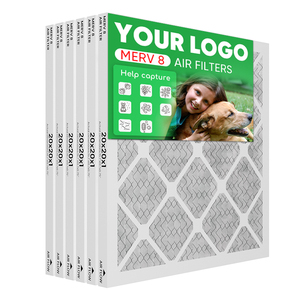 20x20x1merv8 G4 HVAC AC lò trước Bộ lọc không khí thay thế cho điều hòa không khí hệ thống thông gió thực tế size19.7 x 19.7x0.75 - Product Image 1