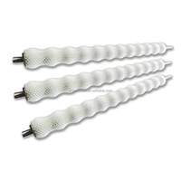 Brosse à rouleaux en nylon cylindrique à motif spiralé de taille personnalisée pour le polissage des capsules