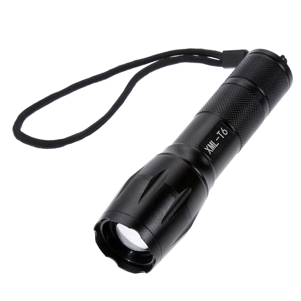 Powerful LED Torch Light Emergency XML T6 Waterproof LED Zoomable Self Defensive Camping Zoom Flashlight