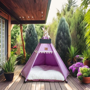 <span class=keywords><strong>Tente</strong></span> <span class=keywords><strong>pour</strong></span> animaux de compagnie en toile de coton portable, vente chaude, pliable, toutes saisons, lavable à la main, style indien, <span class=keywords><strong>tipi</strong></span> <span class=keywords><strong>pour</strong></span> <span class=keywords><strong>chat</strong></span> - Product Image 2