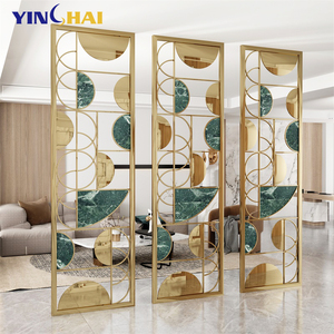 Factory Custom Stainless Steel Art Deco Panel <strong>Screens</strong> &amp; <strong>Room</strong> <strong>Dividers</strong> <strong>for</strong> Home Living <strong>Room</strong> Salon <strong>Divider</strong> Gold - Product Image 5