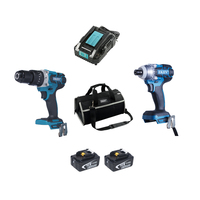 21V 4.0ah Batterij Fast Charger Power Tool Set Combo Kit Accuboormachine Set Draadloze Boor Power Sets Met Power boor Driver