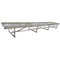 Tables de culture de pépinière hydroponique 4X8 Plateaux de culture Flood Ebb And Flow Rolling Bench Frames