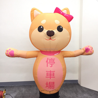 Publicité Extérieure Dansant Homme Tube Avec Souffleur Drôle Personnalisé Animal Dessin Animé Chat gonflable chien gode air danseur chien