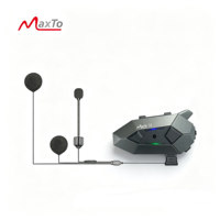 Intercom pour casque de moto, 24 personnes, intercom mesh, IP 67, étanche, MaxTo T8