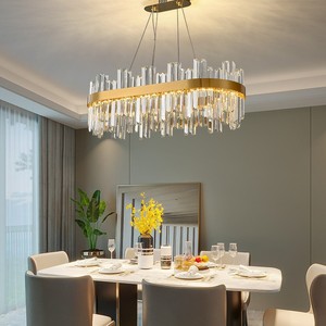 โคมไฟระย้าติดเพดานคริสตัลหรูหราระดับไฮเอนด์ใหม่โคมไฟติดเพดานสำหรับโรงแรมวิลล่าโชว์รูม - Product Image 2